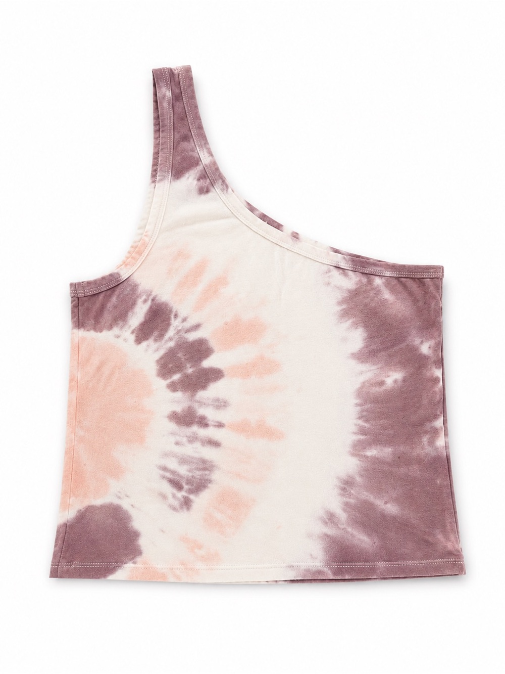 American Eagle Women’s One Shoulder Tie Dye Tank Top Blush Size Medium